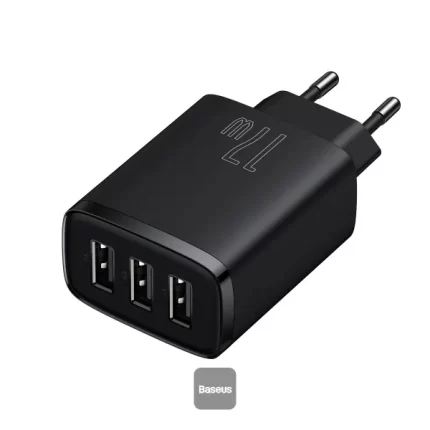 Baseus Compact Charger 3U 17W EU Black