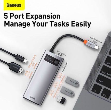 Baseus Starjoy 5 In 1 Type-C Hub Adapter