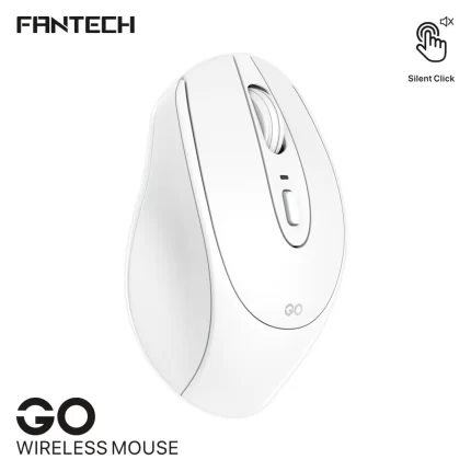 Fantech Go W191 Silent Wireless Mouse – White Color