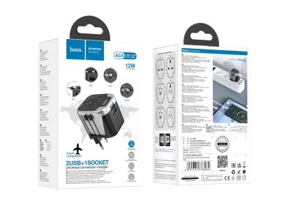 Hoco AC5 12W Universal Travel Adapter