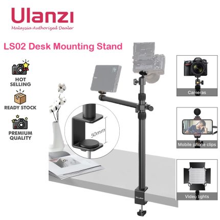 Overhead Desk Mount Stand For DSLR, DSLR & Ring Lights (Ulanzi VIJIM-LS02)