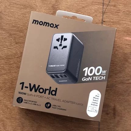 Momax 1-World 100W GaN 4 Ports + AC Travel Adapter (UA10)