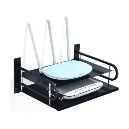 Metal Router Stand – Black