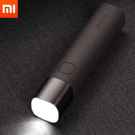 Xiaomi SOLOVE X3S Rechargeable Flashlight & 3000mAh Power Bank- Black Color