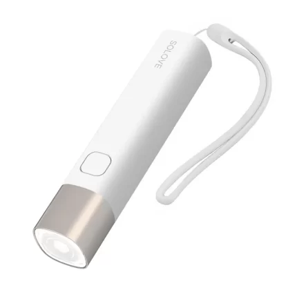 Xiaomi SOLOVE X3S Rechargeable Flashlight & 3000mAh Power Bank- White Color