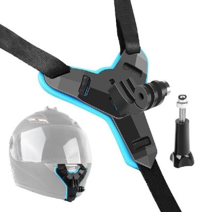 Helmet Chin Mount And Mobile Holder For Smartphone & Action Camera- Black