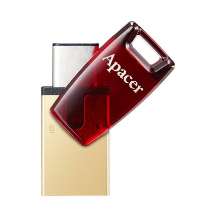 APACER 32GB AH180 USB 3.2 TYPE-C Dual Interface Flash Drive- Red Color