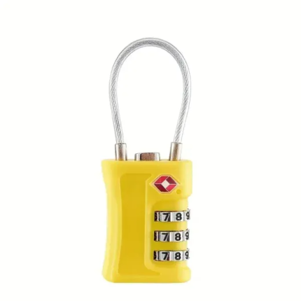 COTECi TSA Customs Code 3 Digit Combination Lock – Yellow Color