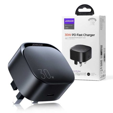 JOYROOM L-P307 30W PD Type-C Fast Charger – Black Color