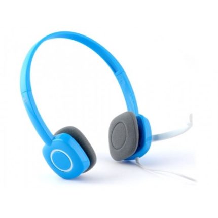 Logitech H150 Stereo Headset With Dual 3.5mm Jacks Noise-Cancelling Mic – Blue Color