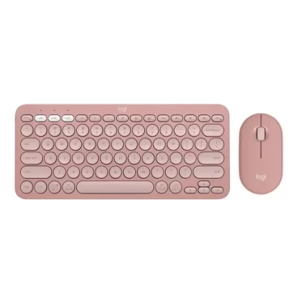 Logitech Pebble 2 Wireless Keyboard & Mouse Combo Tonal Rose Color