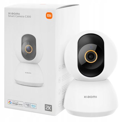 Xiaomi C300 360 Degree 2K Night Vision IP Camera- White Color