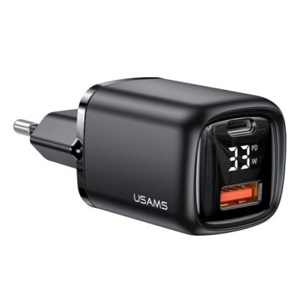 33W PD+QC Digital Display Fast Charger (USAMS US-CC152)