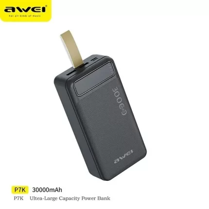 Awei P7K 30000mAh Fast Charging Power Bank