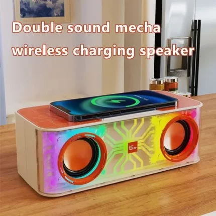 Portable HM-A9 Mecha Bluetooth Speaker With Wireless Charging