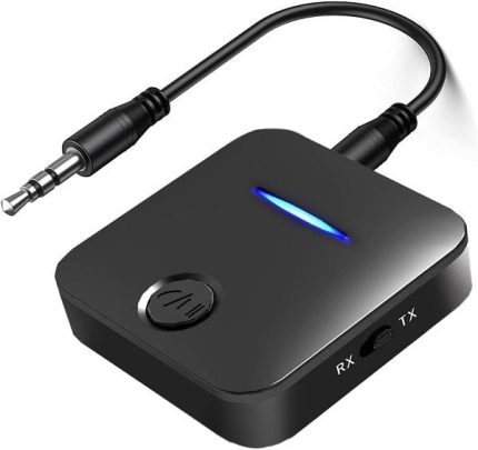 Bluetooth Audio Transmitter & Receiver (2-In-1) For TV, Headphones/Speaker/PC/Car/Home Stereo